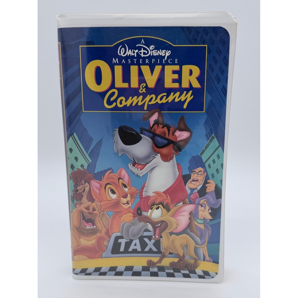 Oliver & Company 1988 VHS Walt Disney Masterpiece Collection Clamshell Case